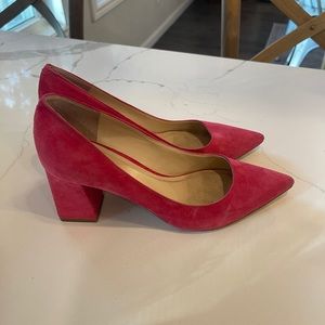 Marc Fisher Block Heel Pink Pump